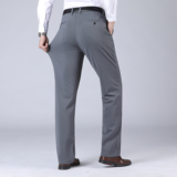 秋冬主推新款弹力裤中老年休闲直筒高腰免烫修身商务西裤8652P30，男装休闲裤，星座1010A-1