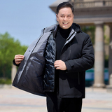 【399】中老年可卸内胆羽绒服男鹅绒服冬装外套3036P268，男装羽绒服，星座1010A-1