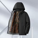 鹅绒服男士冬季加绒加厚可脱卸金丝绒内胆羽绒服爸爸装3038P258，男装羽绒服，星座1010A-1