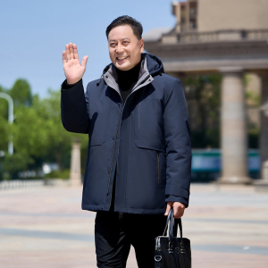 中老年人爸爸装可脱卸内胆羽绒服男鹅绒服冬装保暖外套3036P268图片