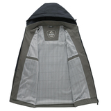 可脱卸连帽夹克男春秋外套男商务休闲简约行政外套爸爸装2603P70，男装夹克，星座1010A-1