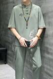 T104P48风短袖套装男夏季风潮男装足浴采耳技师工作服套装，男装T恤，星座1010A-1