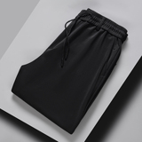 爸爸裤子夏季薄款冰丝裤男高弹休闲运动中老年人松紧长裤5240P30，男装休闲裤，星座1010A-1