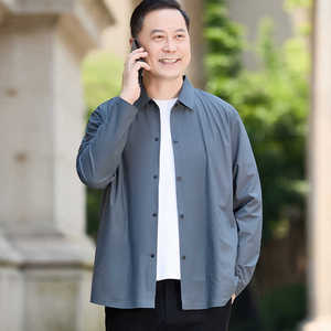 中老年男士防晒夹克爸爸装夏季休闲宽松外套爷爷皮肤衣服5801P90图片