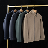 中年男子外套男中老年男装摇粒绒外套简约休闲上衣服百搭H705P40，男装夹克，星座1010A-1