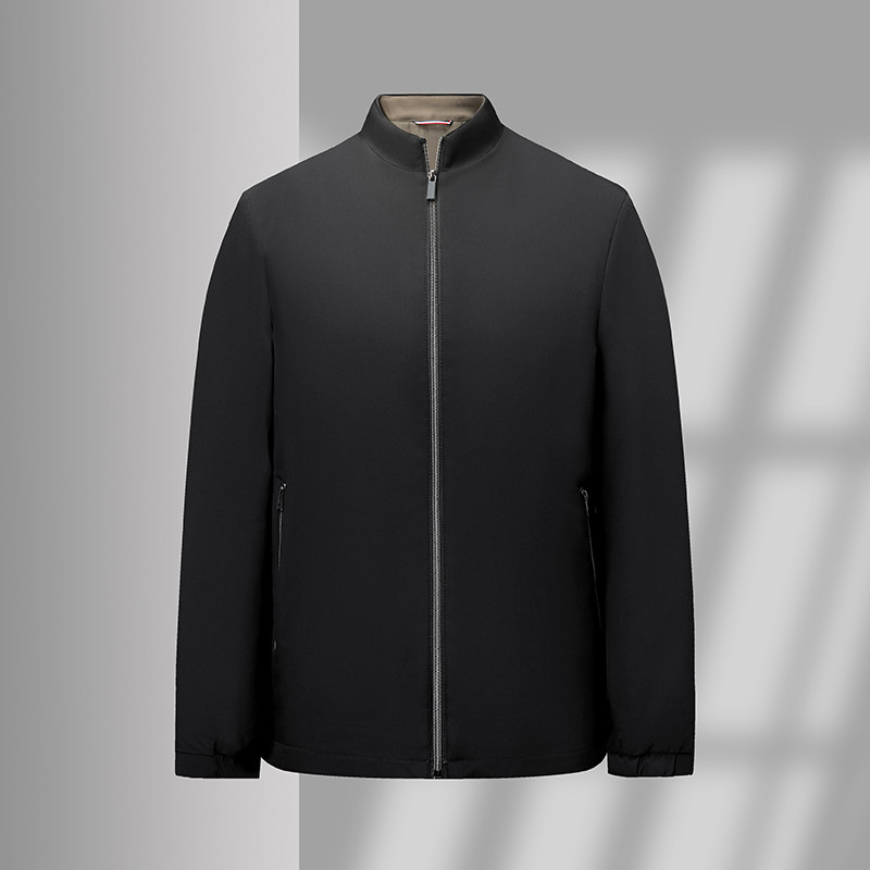 商务夹克男秋冬季加厚立领棉衣外套防寒棉服含羊毛填充25886P75,男装棉衣,星座1010A-1
