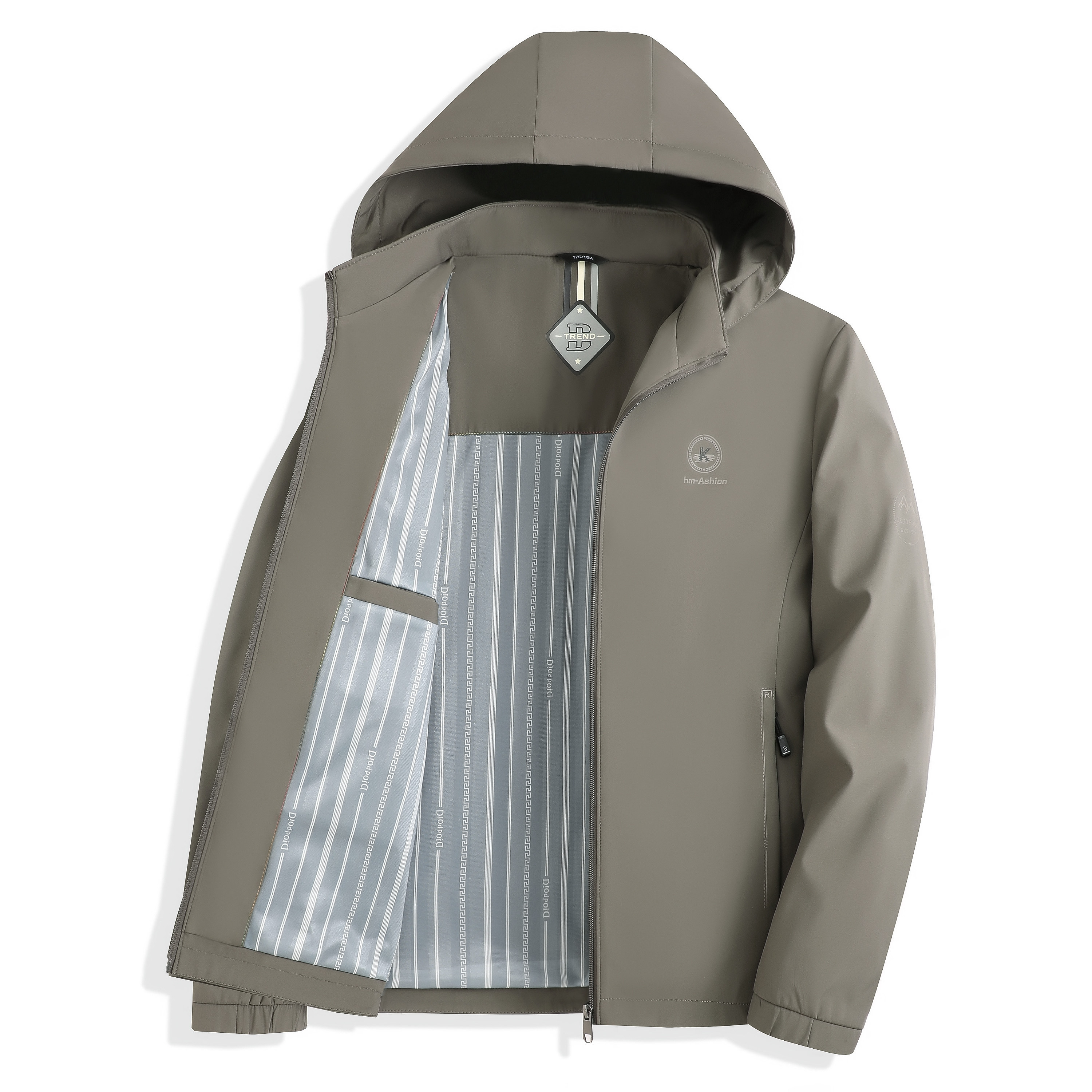 可脱卸连帽春季中年爸爸装夹克外套男士春装茄克服上衣2405P75,男装夹克,星座1010A-1