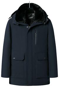 中老年内胆可脱卸爸爸冬装棉衣男加绒加厚棉袄男士棉服M125P135图片