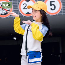 潮洋气中大童套头带帽长袖 上衣打底衫 2019新款 女童卫衣春秋装 韩版