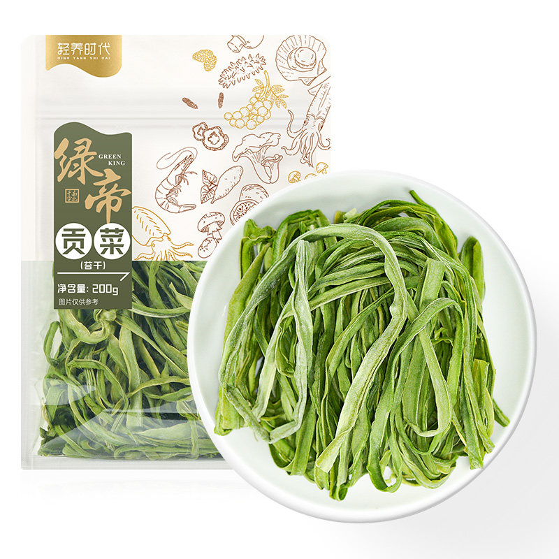 绿帝轻养时代优选贡菜时令食材可炒凉拌菜食材爽脆家用袋装200g,粮油调味/速食/干货/烘焙,特色干货及养生干料,淘宝优惠券,粉丝福利购,淘宝优惠卷