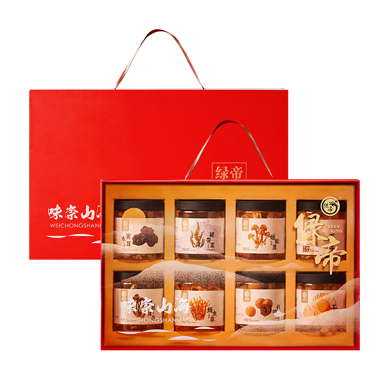 绿帝菌菇海鲜干货礼盒年货送礼长辈见家长团购新年春节礼包683g,粮油调味/速食/干货/烘焙,特色干货及养生干料,淘宝优惠券,粉丝福利购,淘宝优惠卷