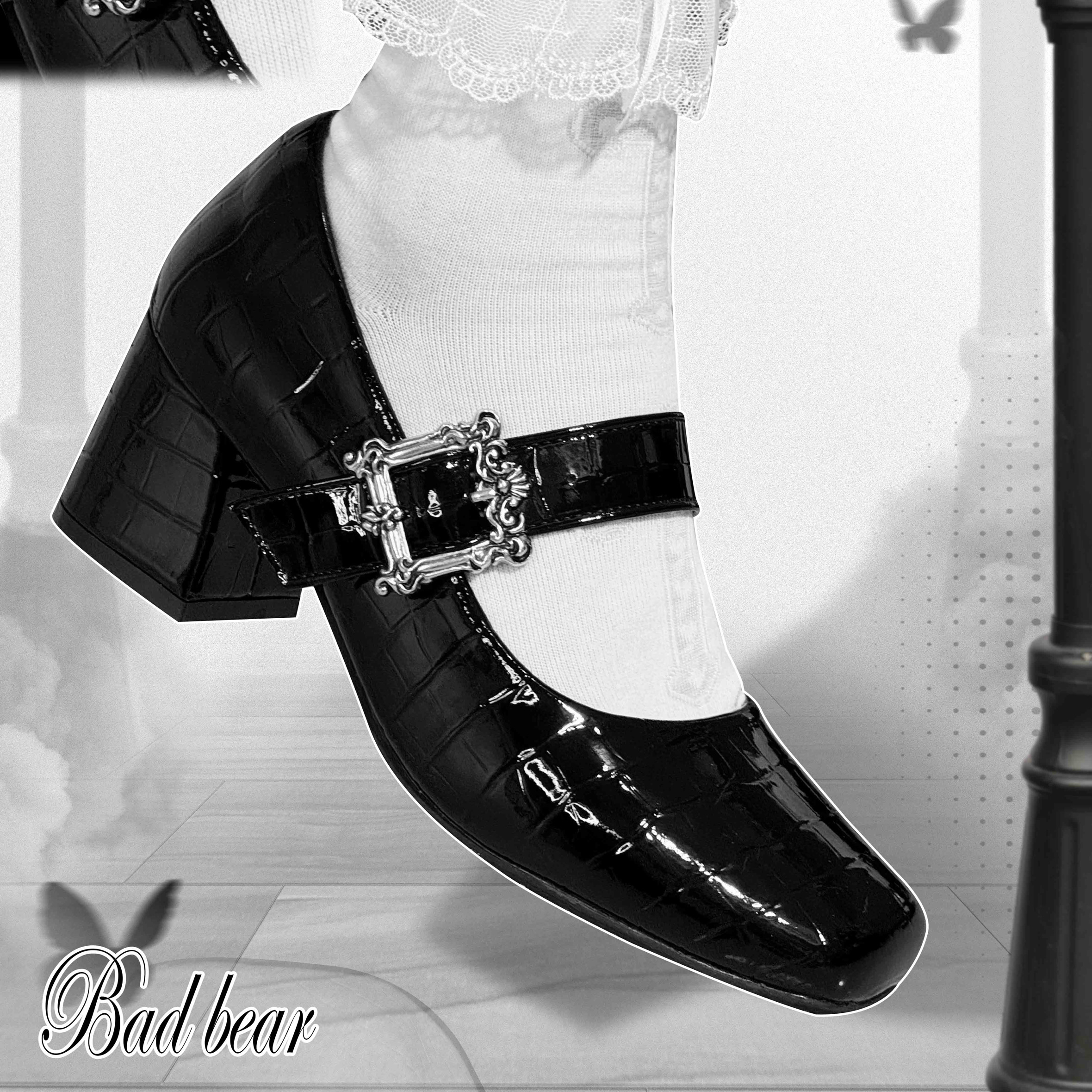 涅墨西斯高跟玛丽珍复古单鞋