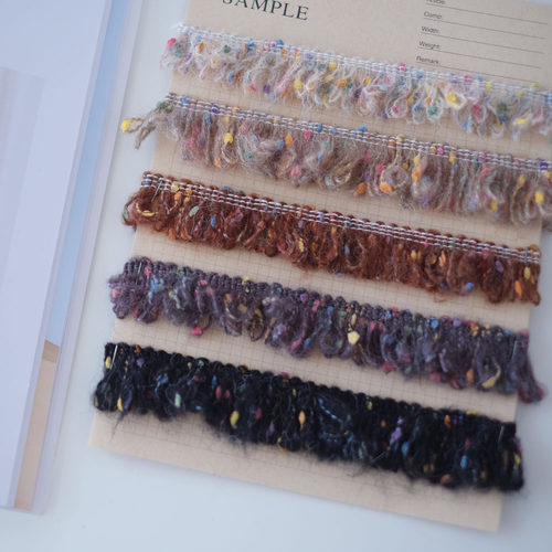 Autum/Winter SS New 3cm 小香风马海毛流苏花边韩国单边须辅料