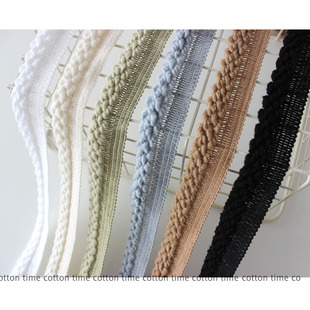 涤纶包边条 素色包边带立体镶边织带质感 cottontime 秋冬新