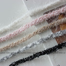 Autumn 秋冬毛毛混织花边1.5cm多色编织织带小香风辅料 New