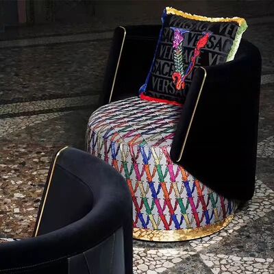 设计师款客厅轻奢单人沙发