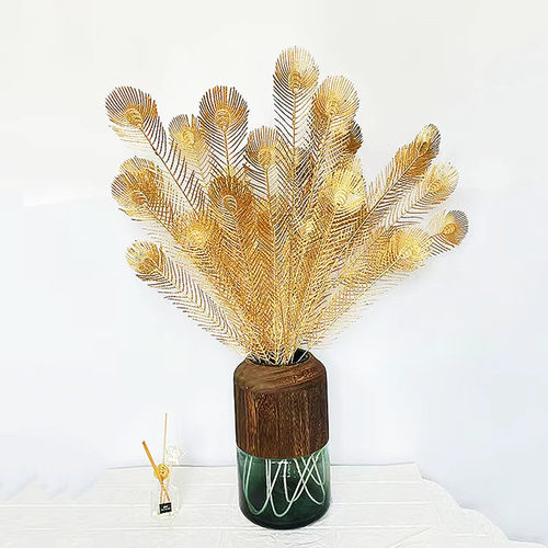 金色仿真花海派包邮插花客厅摆件