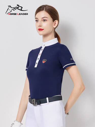 horseleader马术短袖夏季速干
