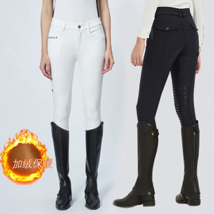 男儿童加绒加厚骑马服马术裤 冬季 女保暖骑马裤 马术马裤 加绒骑马裤