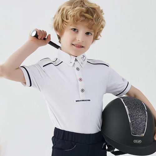 HORSELEADER夏季速干短袖骑马T恤