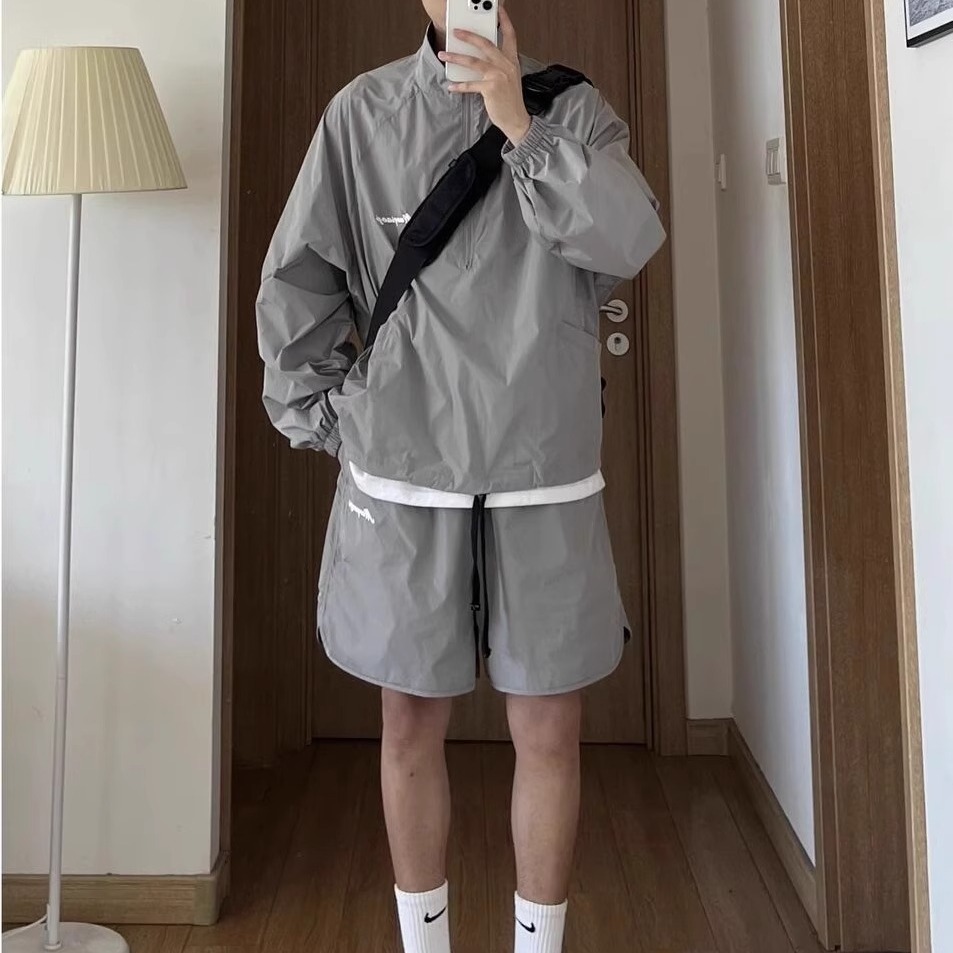 防晒服男生夏季男女同款防晒服户外防晒黑夏装运动休闲一整套装潮