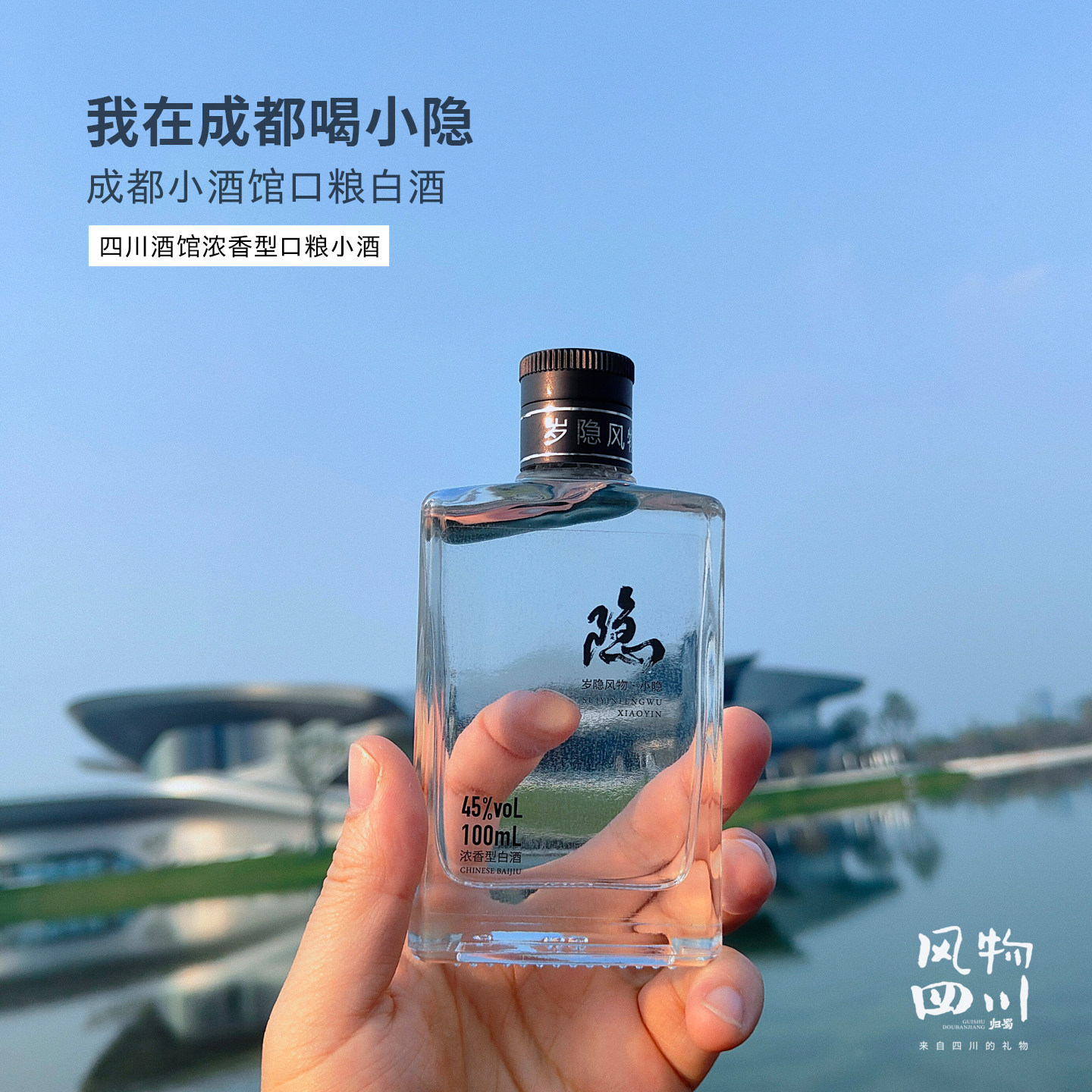 成都小隐酒，低度绵柔小瓶酒