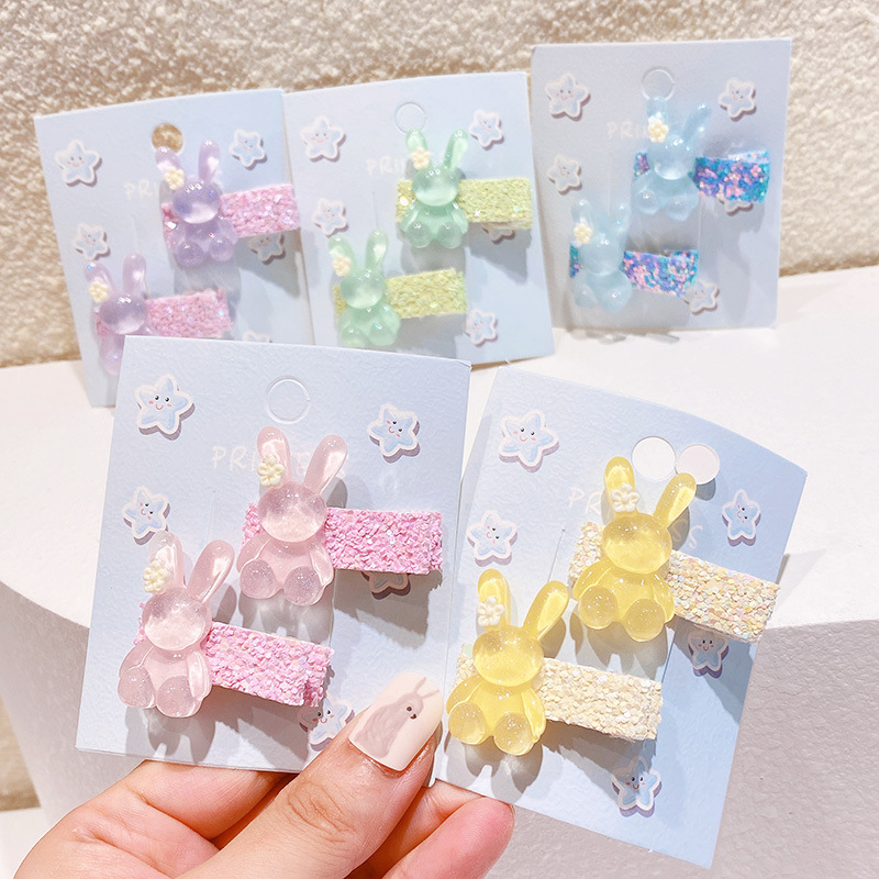 透明小兔子ins甜美花朵可爱秋季