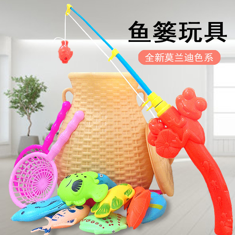 塑料钓鱼否5岁互动钓鱼玩具