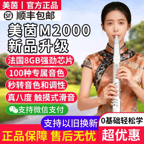 美茵M2000电子吹管老人初学乐器