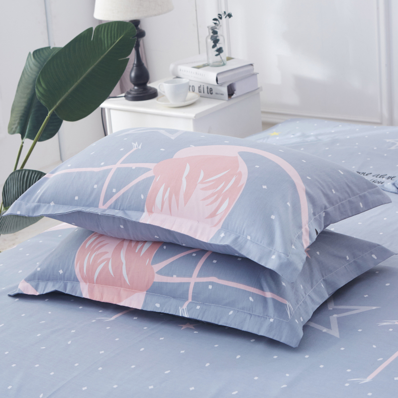 枕套纯棉一对装枕芯罩100%成人