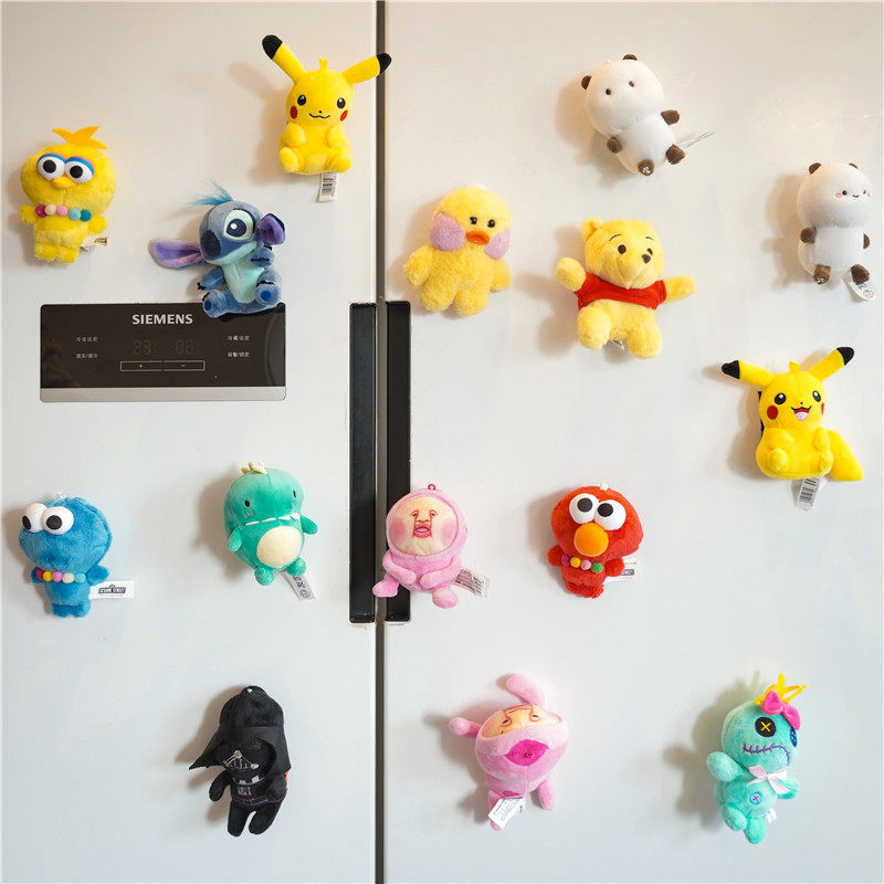 CUTE JAPANESE ANIME CARTOON FRIDGE MAGNET CREATIVE PLUSH TOY MAGNETIC STICKER PERSONALITY THREE-DIMENSIONAL DECORATION MAGNET PENDANT