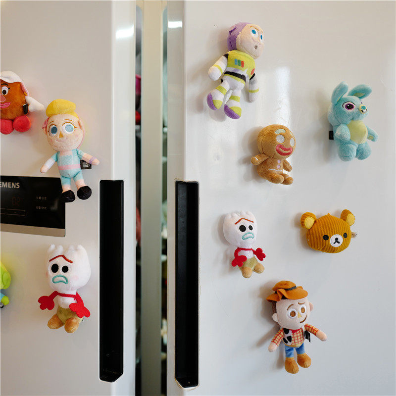 CARTOON PLUSH TOY FRIDGE MAGNET CREATIVE CUTE AMERICAN MAGNETIC PERSONALITY THREE-DIMENSIONAL MAGNETIC STICKER WHITEBOARD STICKER MAGNET STONE