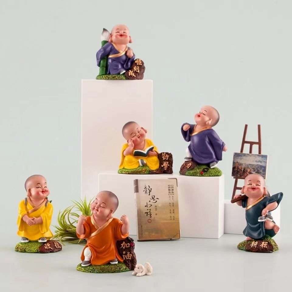 妙工坊厘米沙弥手办汽车饰品摆件