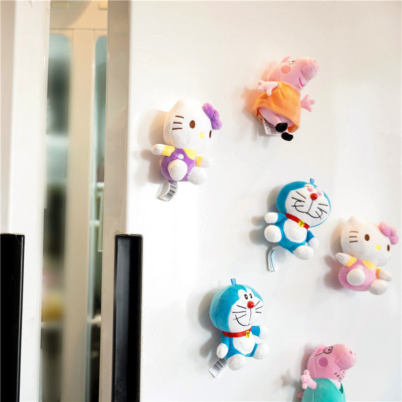 JAPANESE ANIME PLUSH FRIDGE MAGNET PERSONALITY CUTE LITTLE BROWN BEAR THREE-DIMENSIONAL DECORATION MAGNETIC STICKER CREATIVE TOY MAGNET STICKER