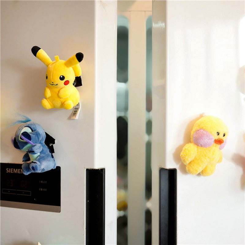 CUTE JAPANESE ANIME CARTOON FRIDGE MAGNET CREATIVE PLUSH TOY MAGNETIC STICKER PERSONALITY THREE-DIMENSIONAL DECORATION MAGNET PENDANT