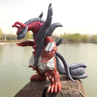 大号瓦拉隆软胶宇宙怪兽盖巴鲁加二代彩虹怪兽金刚关节可动玩具