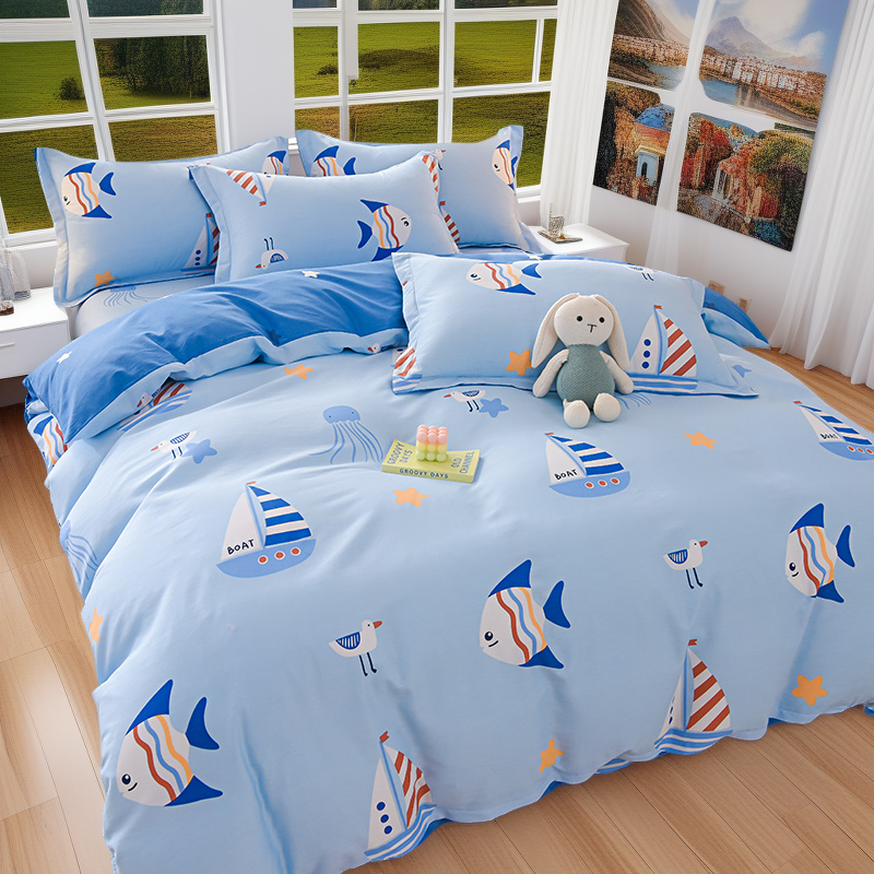 2026新款全棉纯棉被套单件单独被罩单人儿童床品1.5米150x200x230