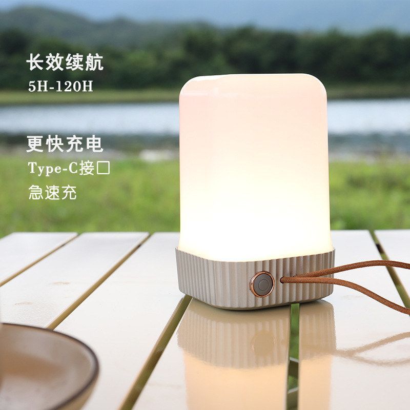 室内氛围装饰灯LED床头台灯礼品小夜灯伴睡灯可调光露营露营灯