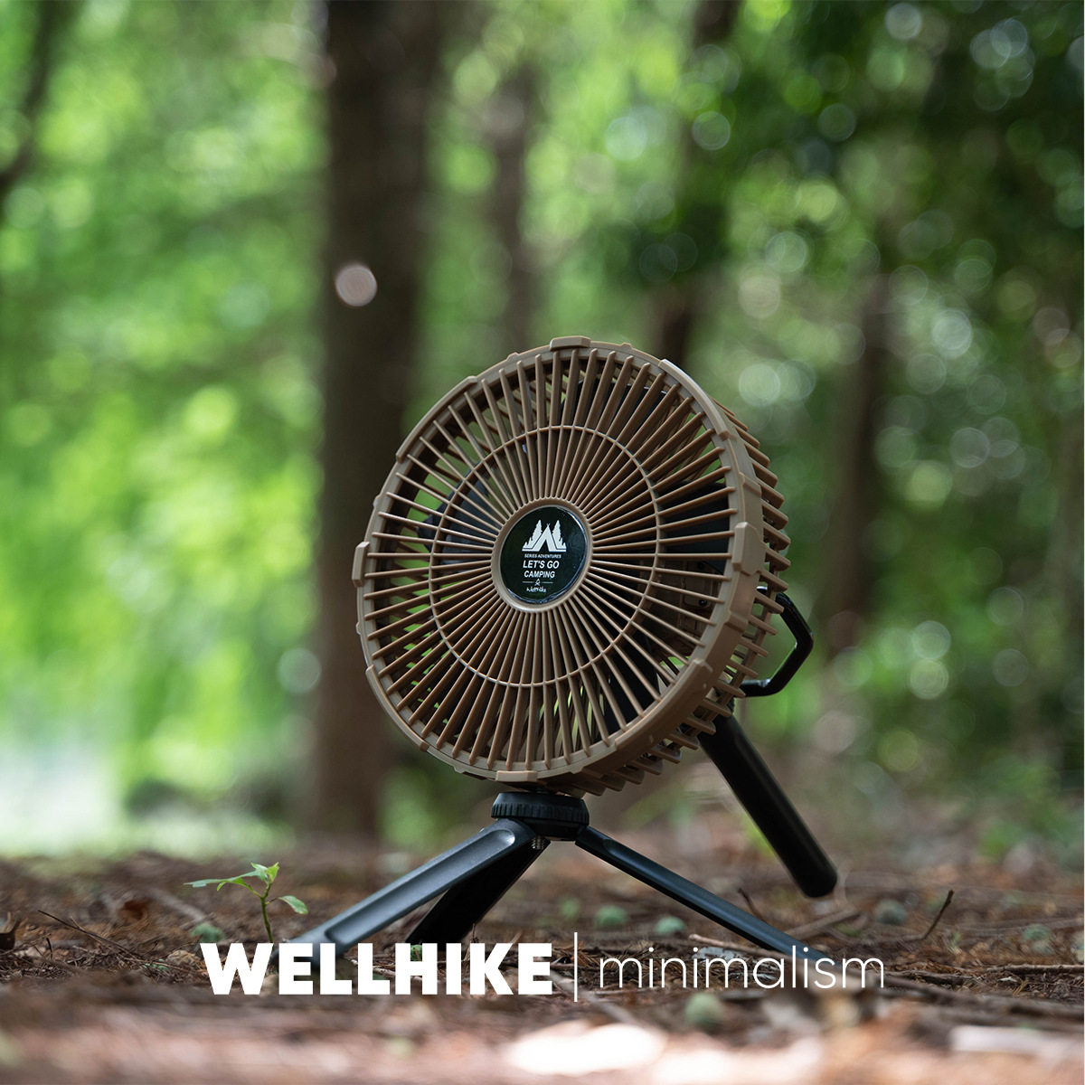 WELLHIKE户外露营多功能小吊扇跨境桌面折叠便携多功能高续航风扇