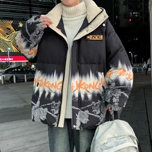 冬季青少年羽绒棉服男孩12-15岁帅气16胖大童棉衣初高中学生棉袄