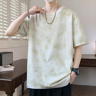 T恤男宽松潮流帅气大童男孩初高中学生上衣服 青少年短袖 夏季 新款