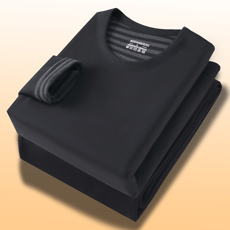 德绒保暖内衣套装男恒温发热加绒青年秋冬季防寒加厚打底秋衣秋裤