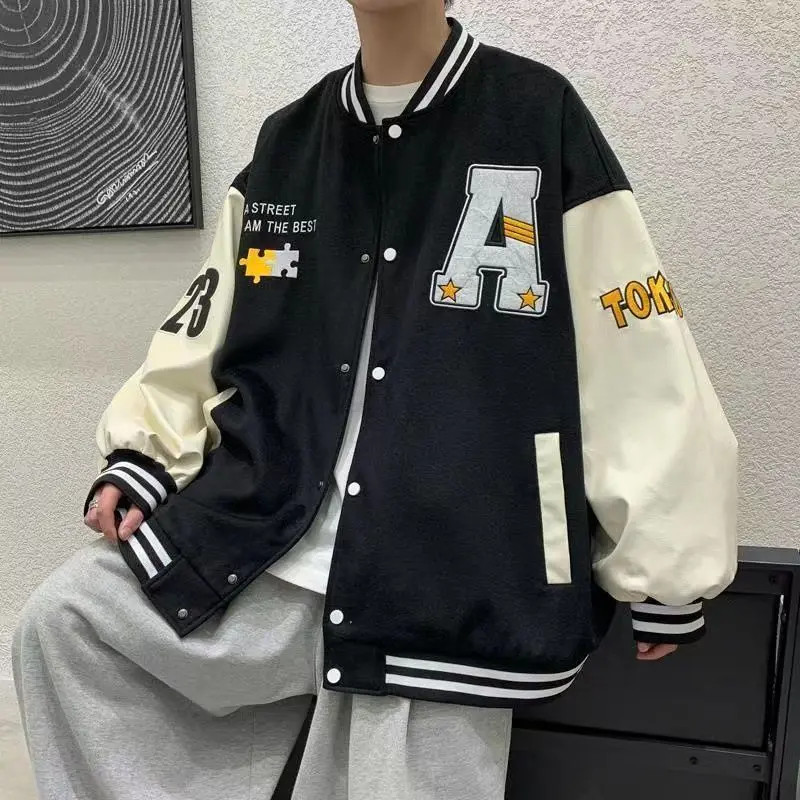 春季新款棒球服外套男士港风潮牌百搭休闲春秋夹克学生青少年上衣