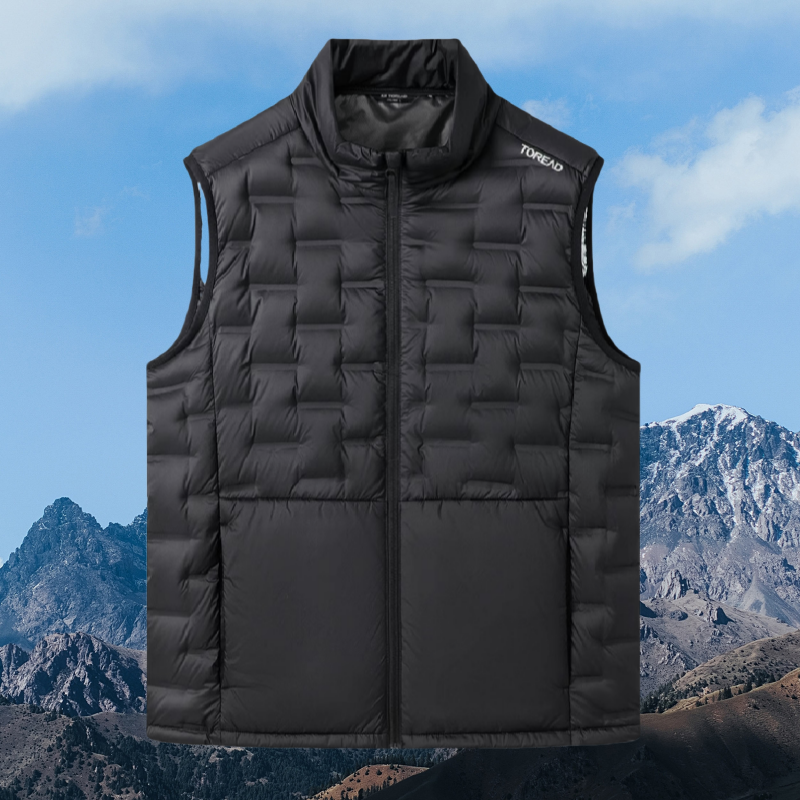 探路者羽绒马甲男女通穿2024新款户外登山防泼水内胆羽绒服坎肩