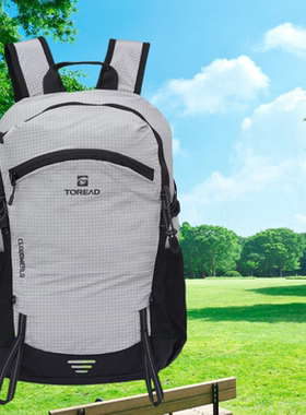 探路者超轻双肩包TEBBBN80707男女通用2025新款纹理质感日常背包