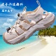 探路者科技速干透气沙滩鞋 女 户外涉水防滑海边度假3CM增高凉鞋