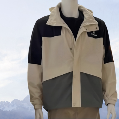 探路者春秋拼色网里衬防风外套