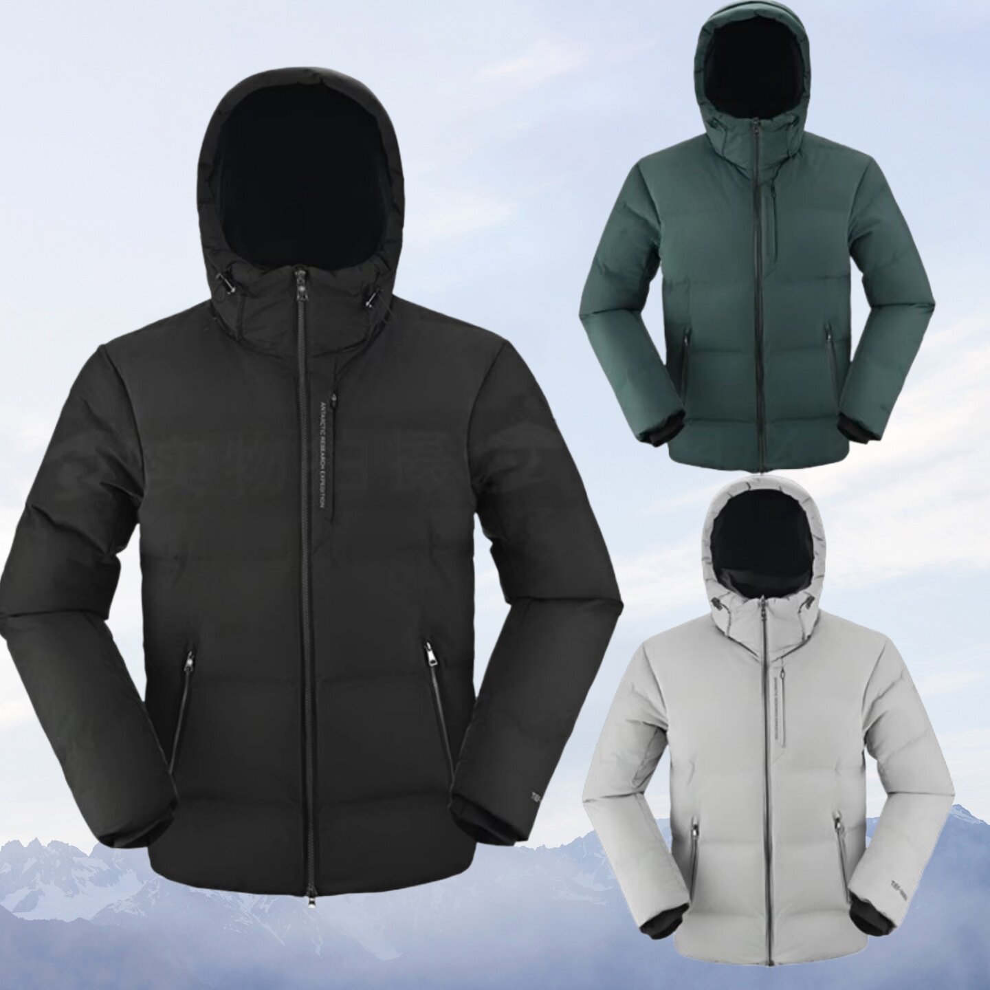 商场款探路者户外保暖登山服男式加厚鹅绒羽绒服TADDAM91547-GA1X