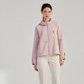 探路者休闲衣2025新春夏单层薄款 AI7X粉 弹力功能外套TAEEBN82719