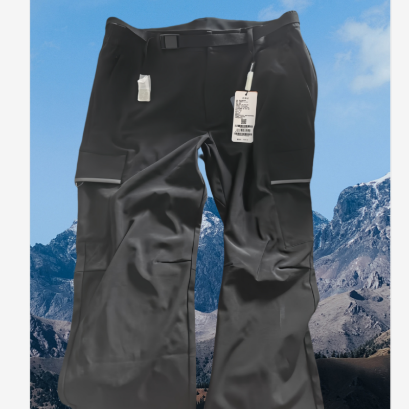 探路者休闲裤男2024秋新款厚实户外弹力束脚长裤TAMMBM91742-G01X